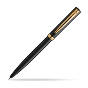 Waterman Impression ballpoint pen black gold trim medium twist action pen