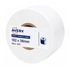 Avery direct thermal labels, 102 x 36mm, roll 500