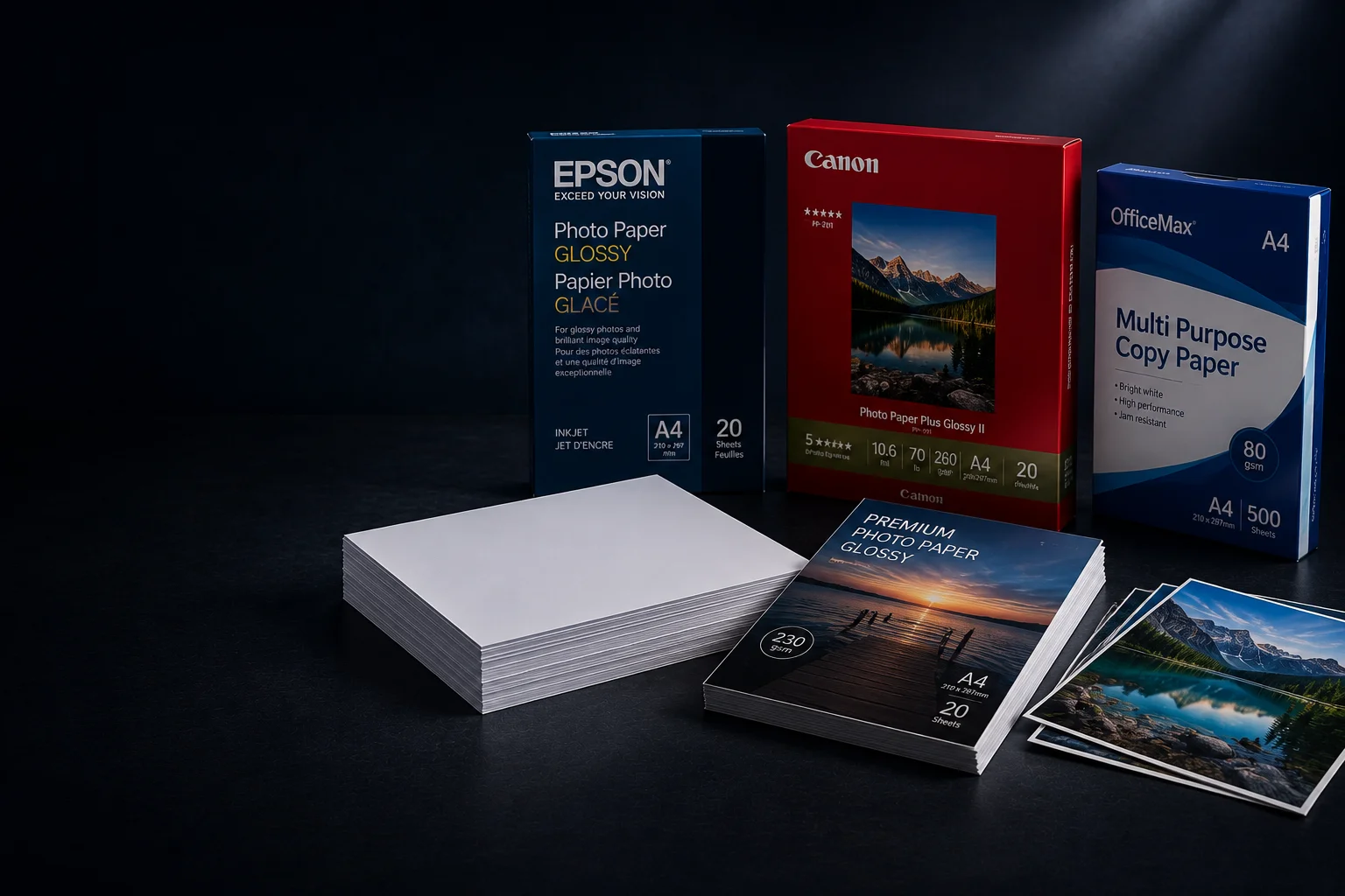 Printer paper, photo paper and specialty printing media supplies