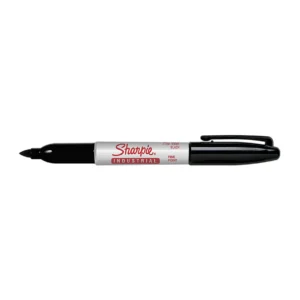 Sharpie industrial fine black marker uncapped
