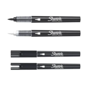 Sharpie creative acrylic brush markers, black and white tips, 2196903