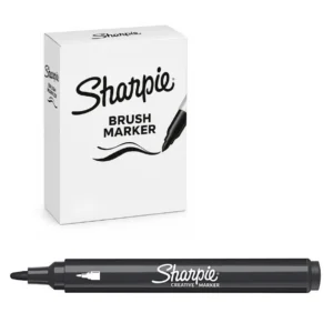 Sharpie creative acrylic brush markers bullet black box 6, 2218123