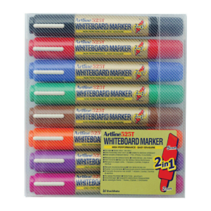 Artline 525T Dual Nib Whiteboard Markers Assorted Wallet 8 - 151548