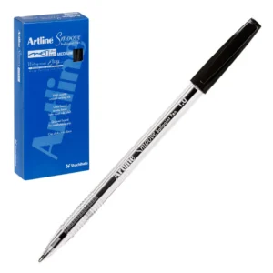 Artline Smoove Ballpoint Pen Black 1.0mm Box 12