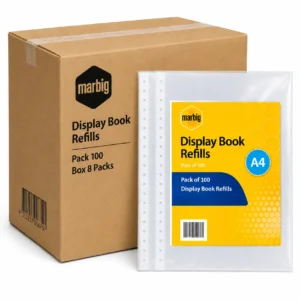 Marbig display book refills pack of 100, box 8