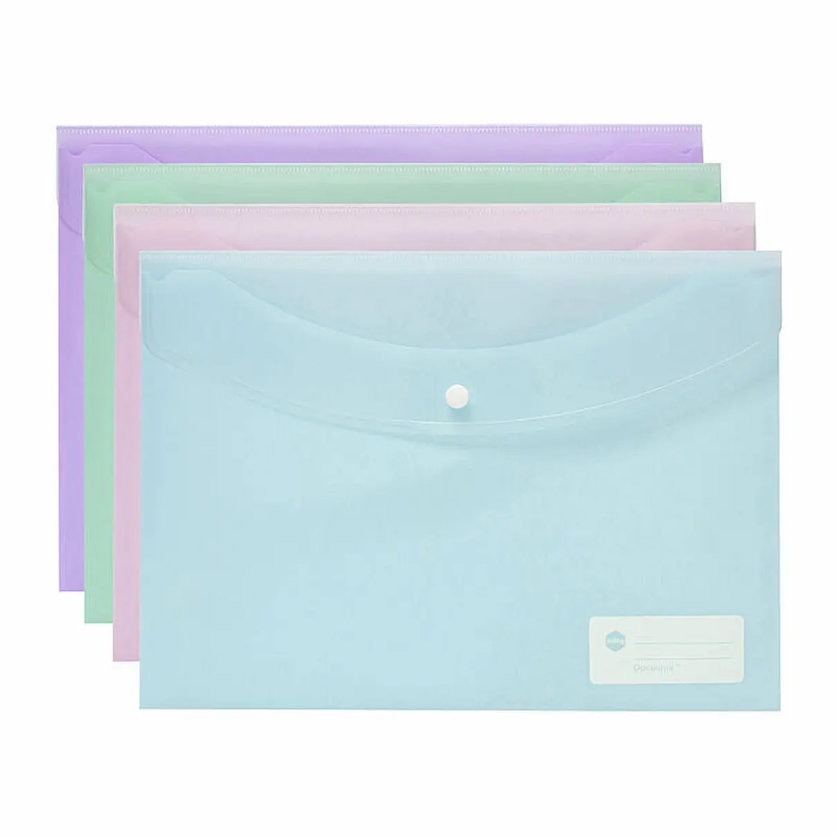 Marbig Doculope Document Wallets A4 Pastels
