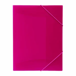 Marbig pink document file with elastic closure