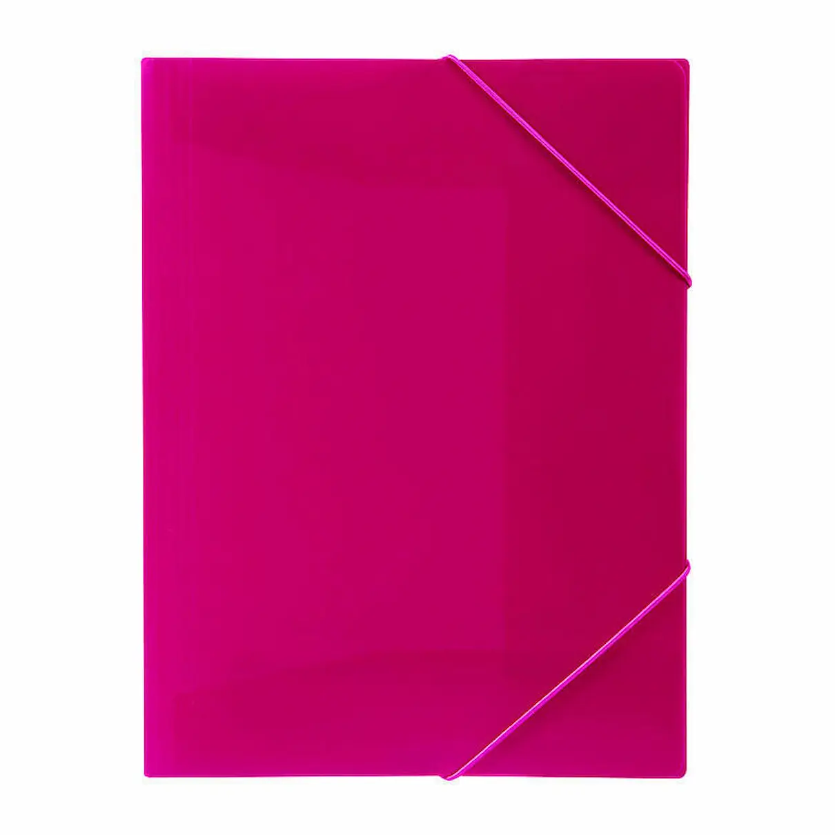 Marbig pink document file with elastic closure