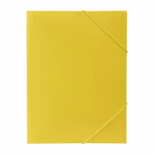 Marbig yellow document file with elastic closure
