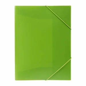 Marbig Document File A4 Lime Elastic Closure