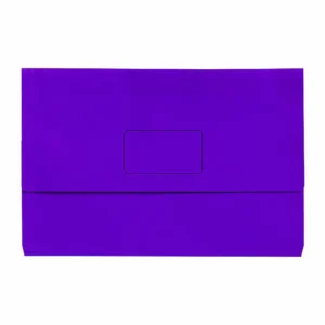 Marbig Slimpick Document Wallet Foolscap Purple Single