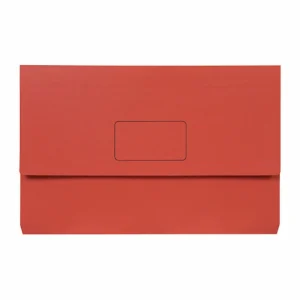 Marbig Slimpick Document Wallet Foolscap Red Single