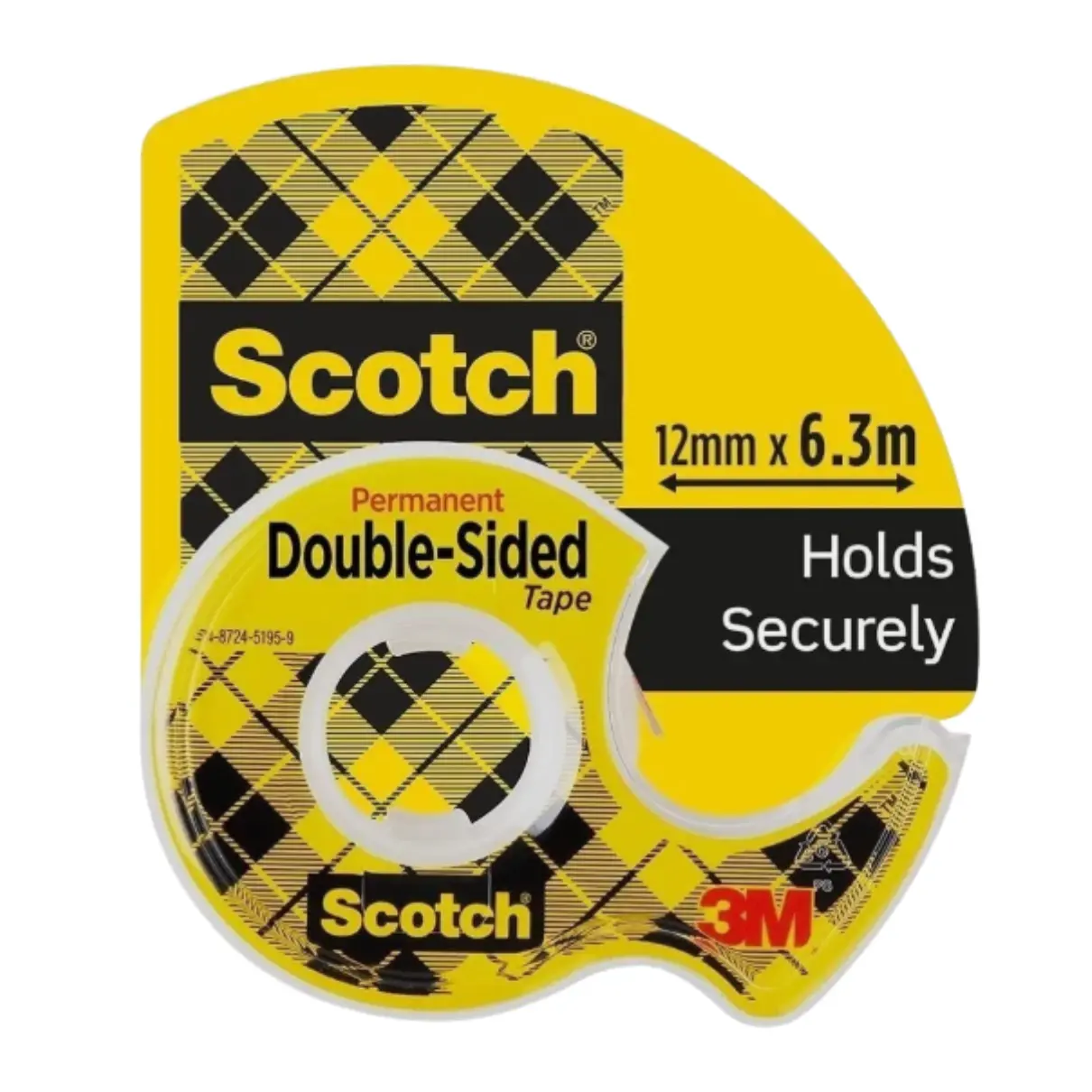 Scotch double sided tape dispenser 12.7mm x 6.3m single