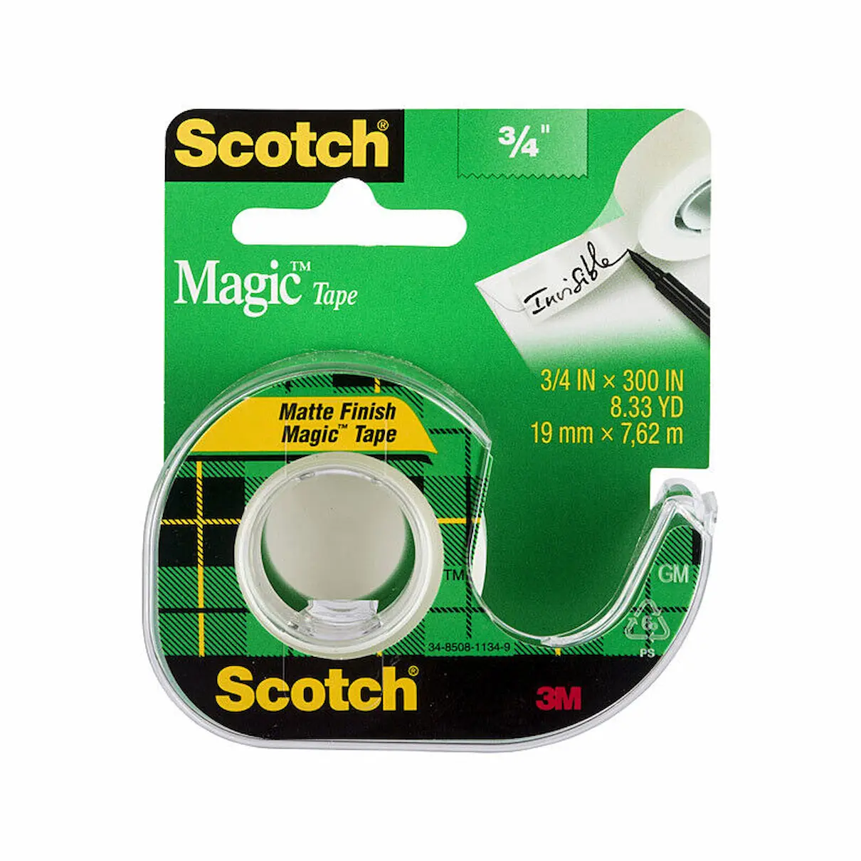 Scotch magic tape dispenser 19mm x 7.62m