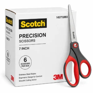 Scotch Precision Scissors 1457TUMIX 7 inch stainless steel scissors box of 6