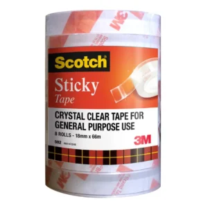 Scotch sticky tape 18mm x 66m tower of 8 rolls