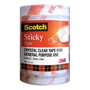 Scotch sticky tape 24mm x 66m tower of 6 rolls