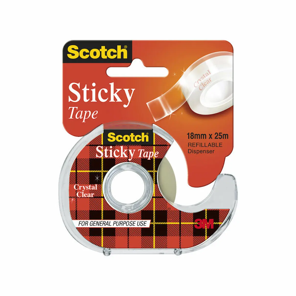 Scotch Sticky Tape Dispenser 502 18mm x 25m