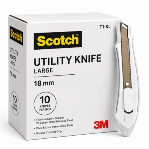 Scotch Utility Knife T1-KL 18mm retractable cutter box of 10