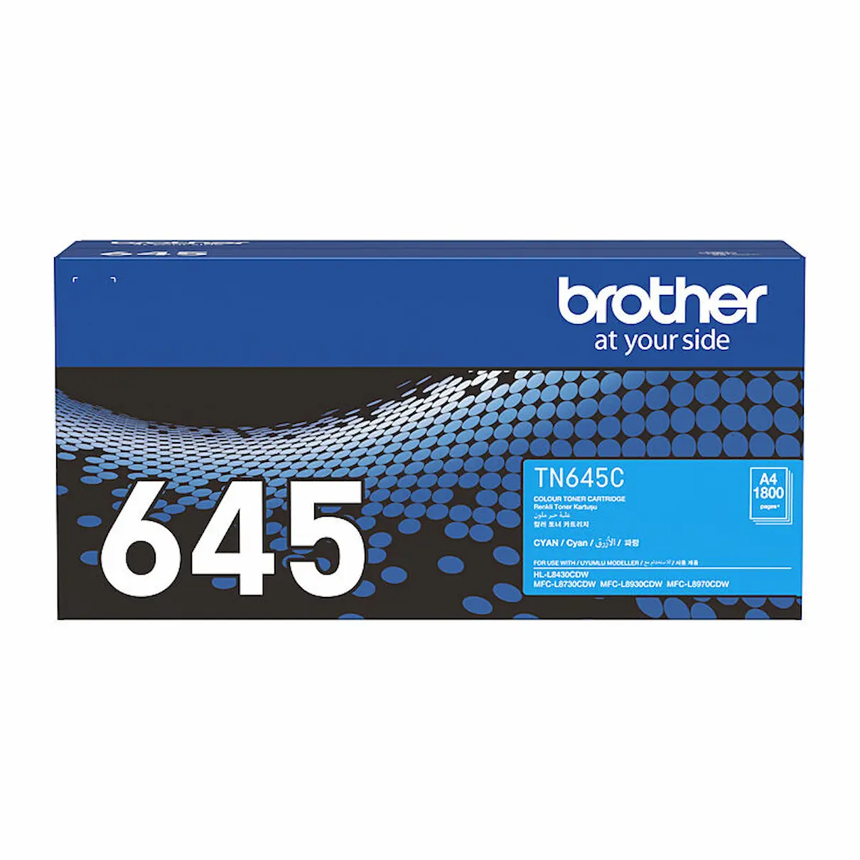 Genuine Brother TN645 cyan standard toner cartridge