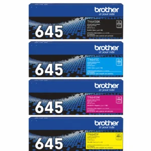 Genuine Brother TN645 black, cyan, magenta and yellow standard toner bundle pack