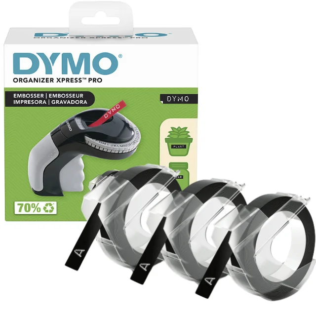 Dymo embossing tapes