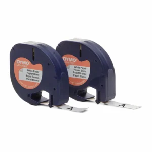 Dymo letratag white paper cassettes