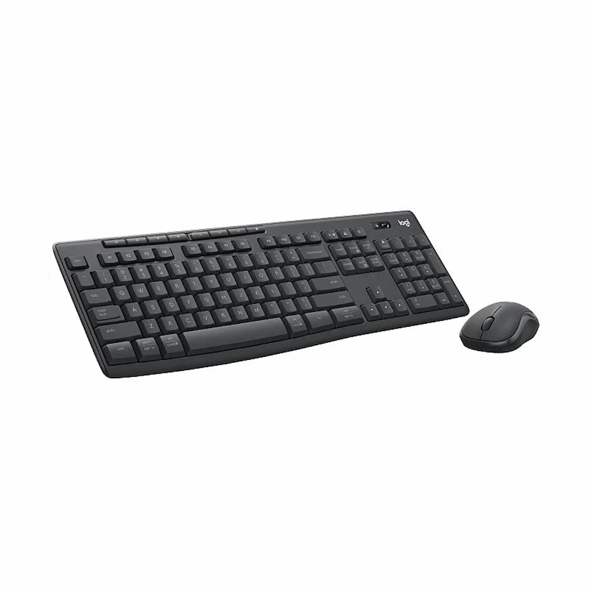 Logitech MK370 mouse and keyboard combo side view