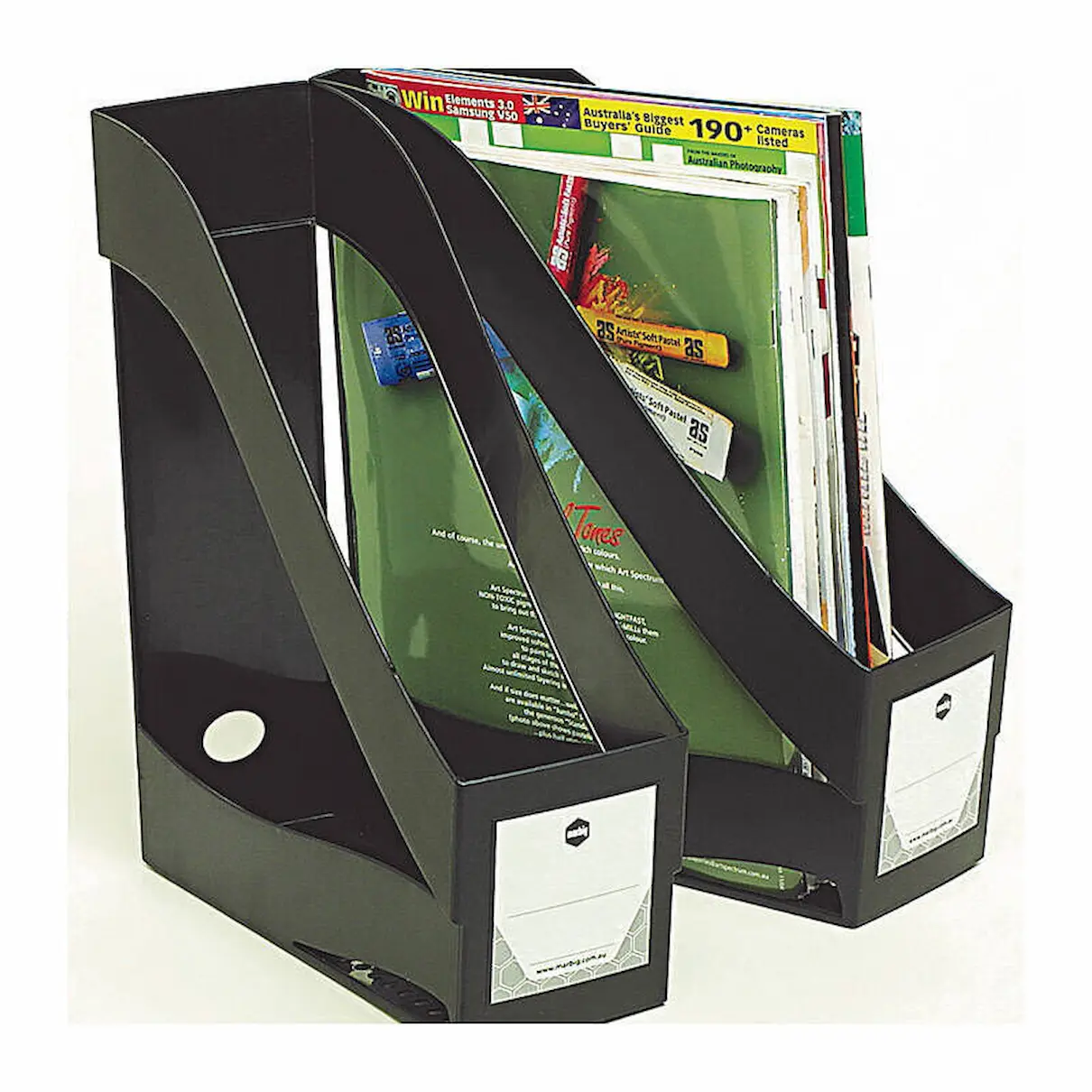 Marbig enviro magazine holder, black