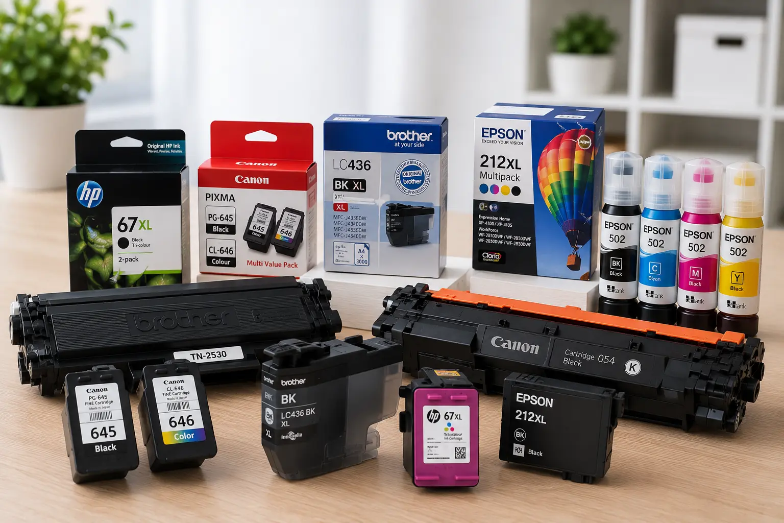 Printer ink cartridges and printer supplies