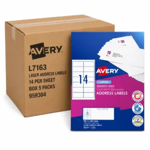Avery 14up L7163 Address Labels, Box 5 packs
