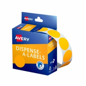 Avery 24mm Orange Dots Dispenser Box
