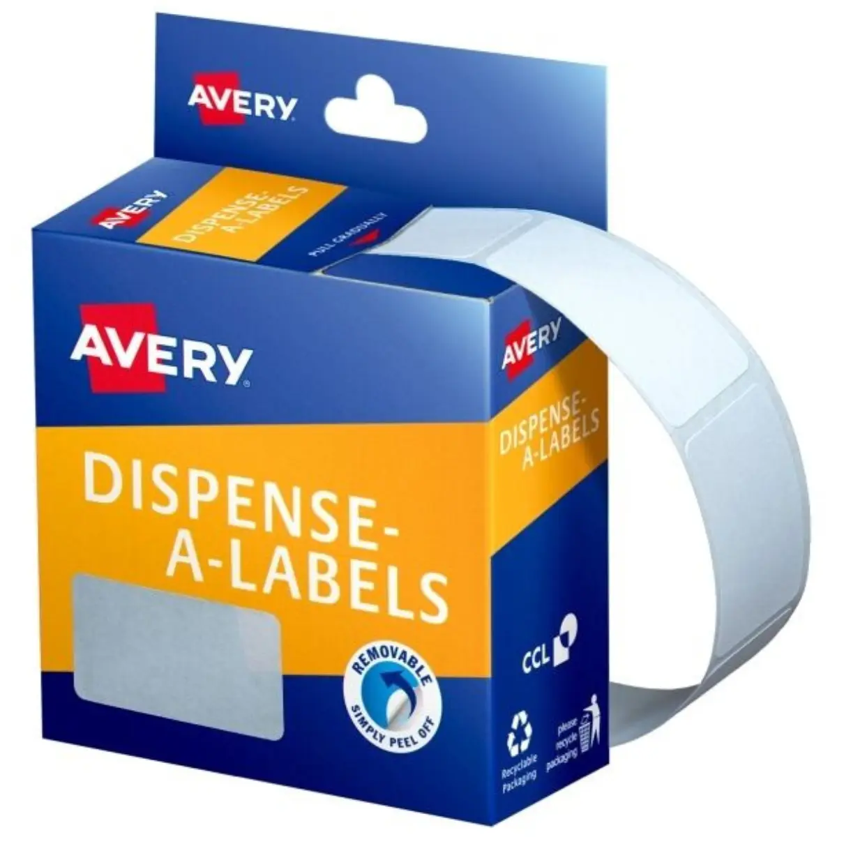 Avery white 24 x 38mm dispenser labels