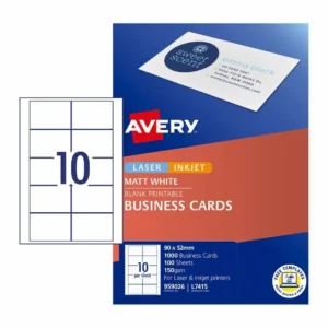 Avery printable business cards, 100 A4 sheets