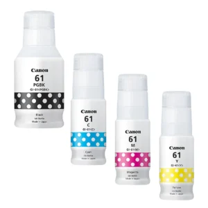 Canon GI-61 Black, Cyan, Magenta, Yellow Ink Bottles