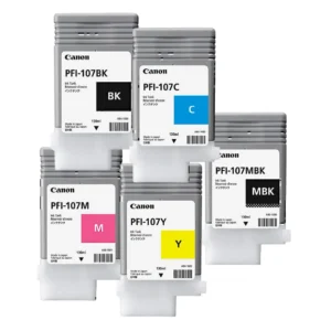 Canon PFI107 bundle pack cartridges