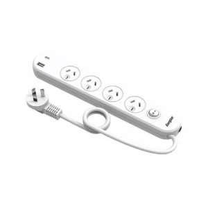 Energizer 4 outlet powerboard with 2 usb ports