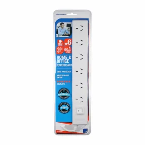 Jackson 6 outlet powerboard, surge protection