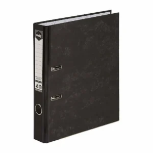 Marbig Half Lever Arch File A4 Black Mottle