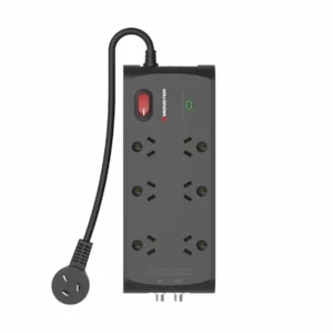 Monster 6 socket powerboard with f connectors