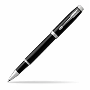 Parker IM Rollerball Pen, Black Lacquer with chrome trim