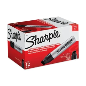 Sharpie Magnum Markers, Black, Box 12