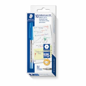 Staedtler 430 Blue Ballpoint Pens, Box 10