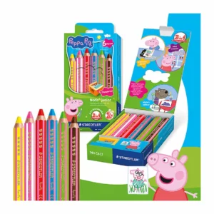 Staedtler Peppa Pig 3in1 colour pencils, pack 6