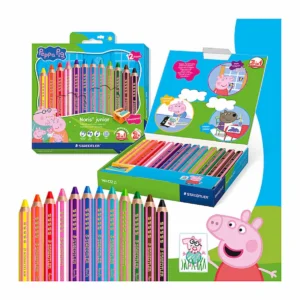 Staedtler Peppa Pig 3in1 Coloured Pencils, pack 12