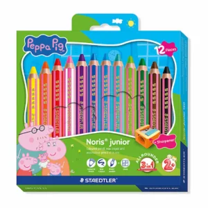 Staedtler Peppa Pig 3in1 Coloured Pencils, pack 12