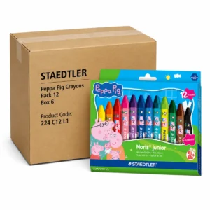 Staedtler Peppa Pig Crayons, pack 12, box 6