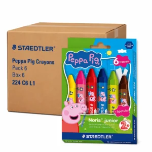 Staedtler Peppa Pig Crayons, Pack 6, Box 6