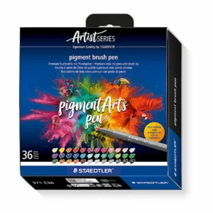 Staedtler Pigment Brush Pens, 371, Pack 36