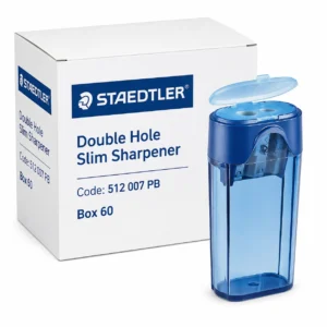 Staedtler Slim Double Hole Sharpeners, Blue, Box 60